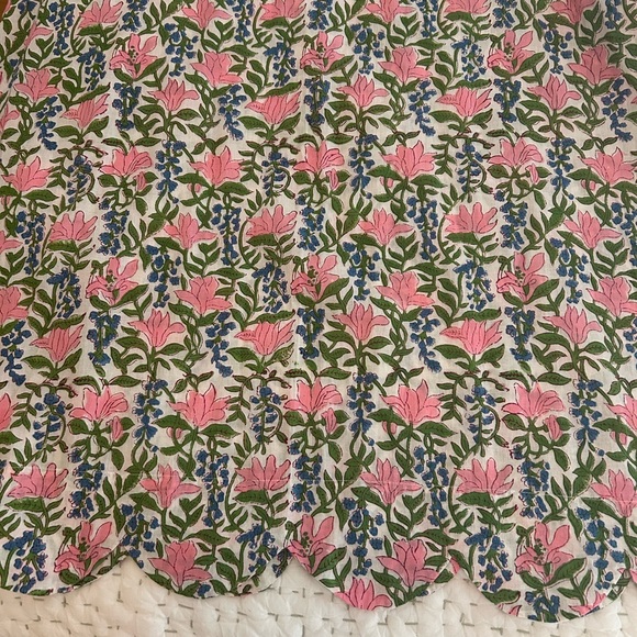 Pink City Prints: Indian Block Print Maxi Dress with Scalloped neckline - Picture 5 of 5